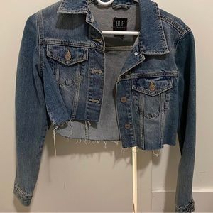 Alpha Phi Cropped Jean Jacket